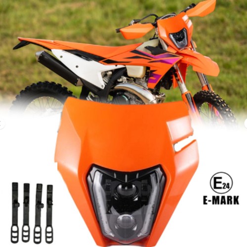 Led headlight orange fairing - +,