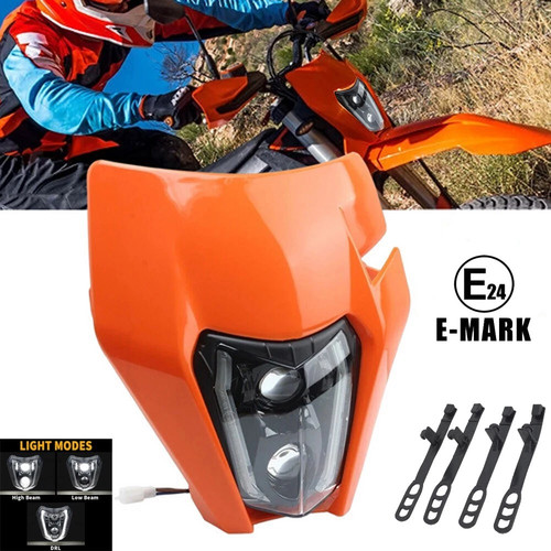 E24 led headlight - e24, orange